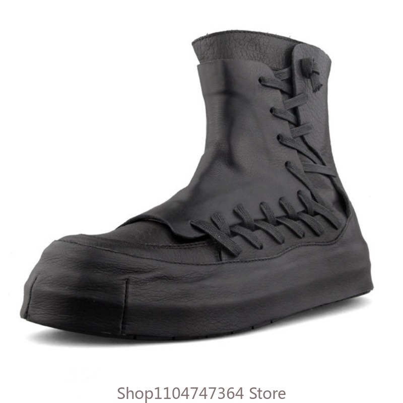 Men'S Shoes Qn - Retro Design Echt leer Casual enkellaarzen