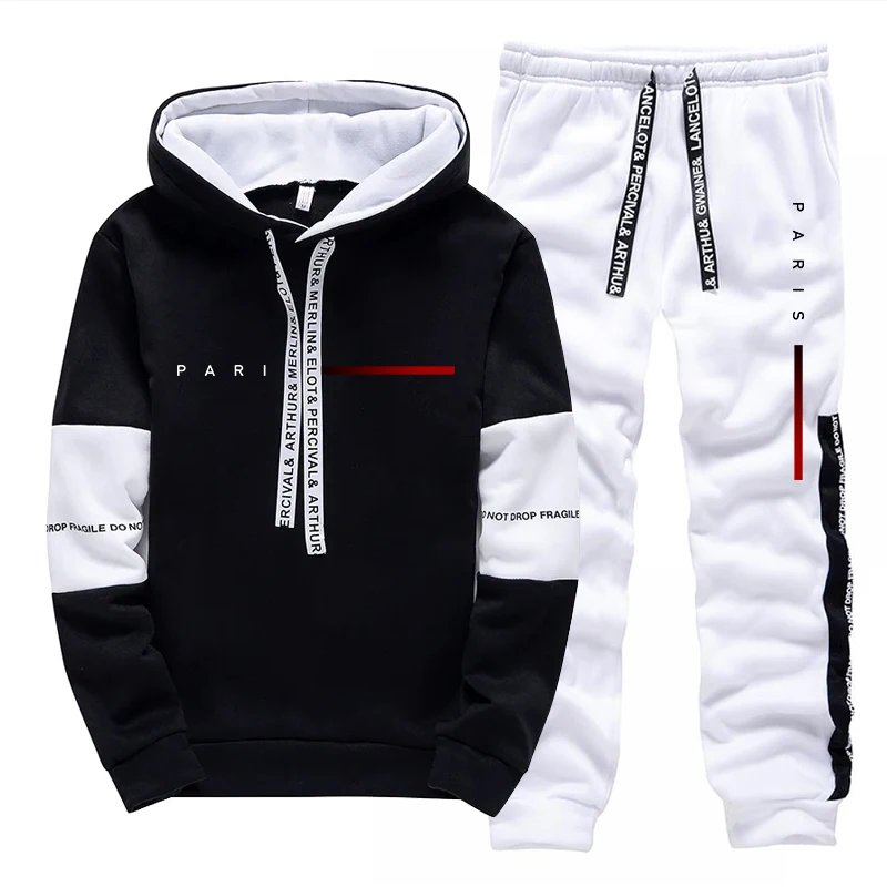 Men Shoes Joggers - Paris Fashion Hoodie Streetwear Herenset Sweatshirt