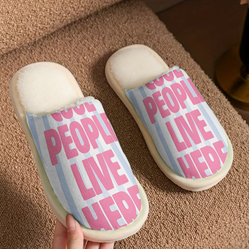 Men Shoes Quotes - Cool Quote Luxe Pluche Pantoffels voor