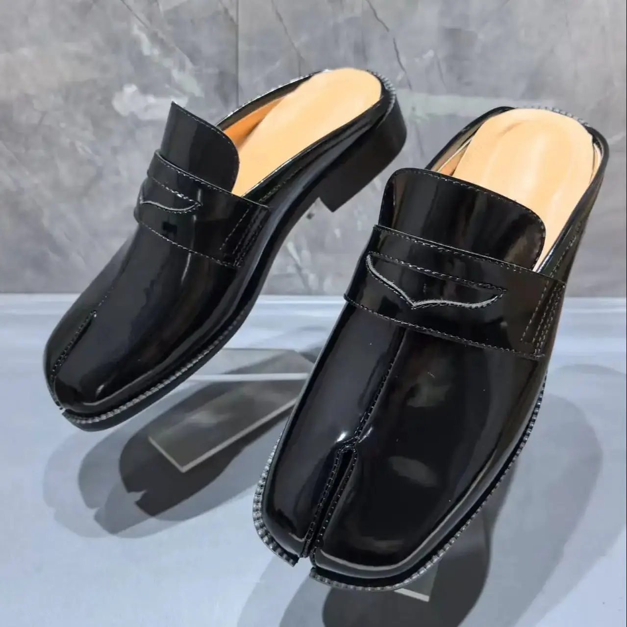 Shoes Heels Men - Split Toe Tabi Heren Slippers Naaien