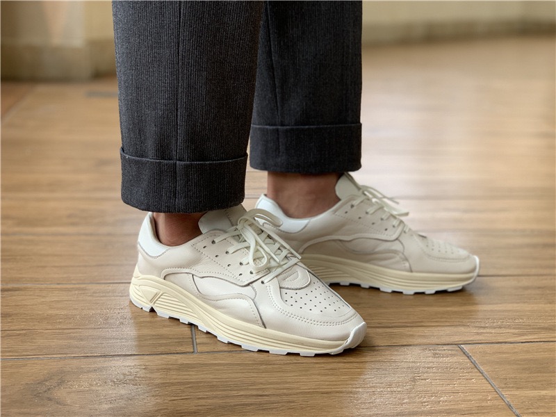 Men'S Shoes Qn - Casual witte herenschoenen met ronde neus