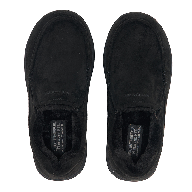 Men'S Shoes New Balance - Skechers Heren Fleece Gevoerde Wandelschoenen 66445‑BLK