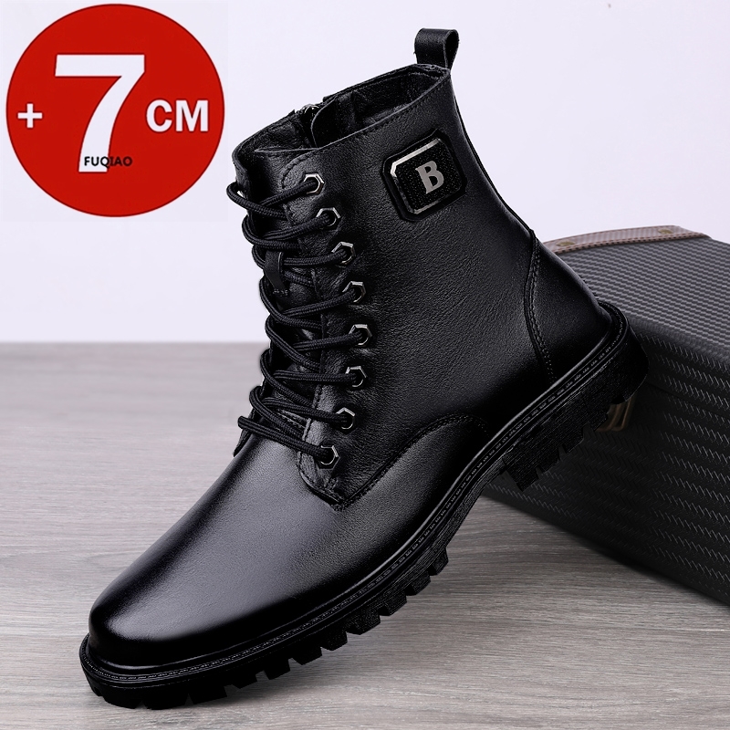 Heren lederen verhogende laarz - Men'S Shoes Qn recensie en prijs