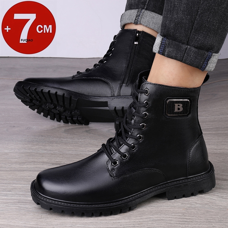 Heren lederen verhogende laarz - Men'S Shoes Qn recensie en prijs