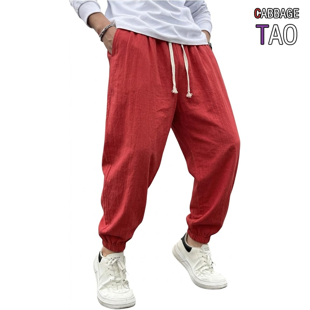 Heren katoenen linnen harem br - Men Shoes Joggers recensie en prijs