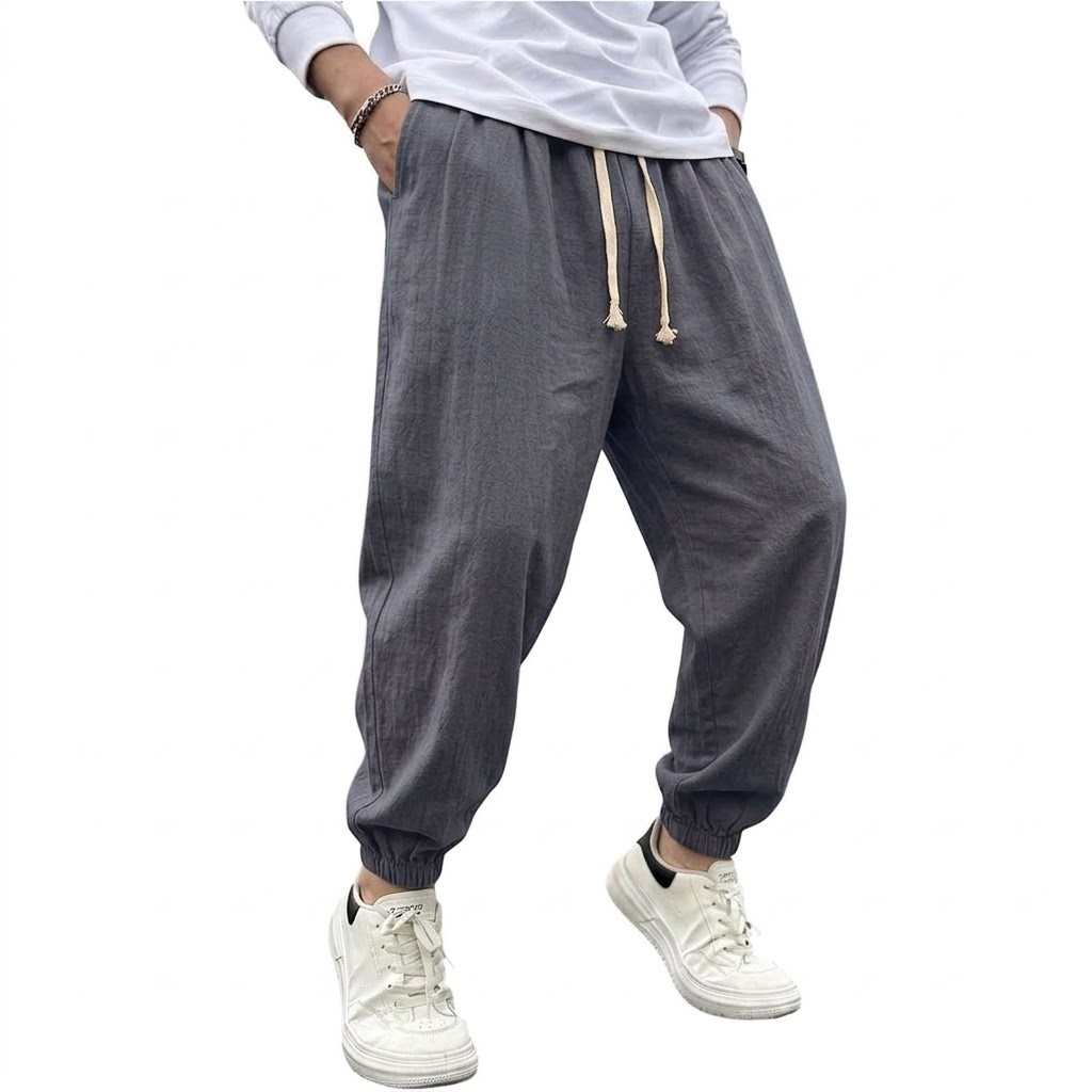 Heren katoenen linnen harem br - Men Shoes Joggers recensie en prijs