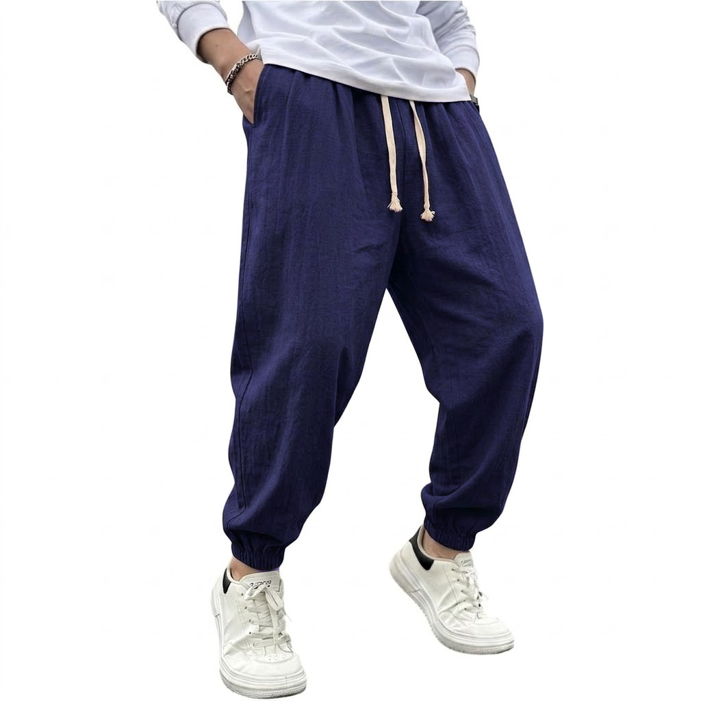 Heren katoenen linnen harem br - Men Shoes Joggers recensie en prijs
