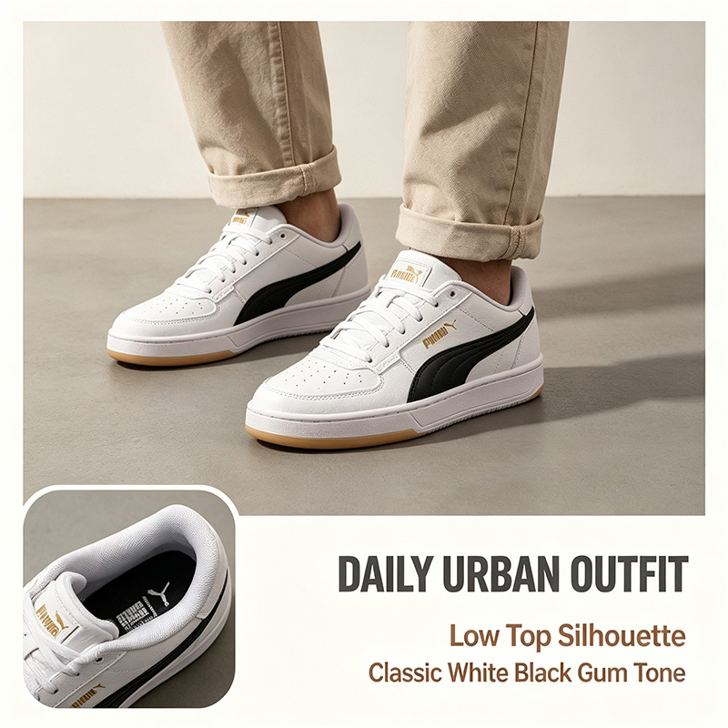PUMA Heren Wit Zwart Lage Snea - Men'S Shoes Puma Sneakers recensie en prijs