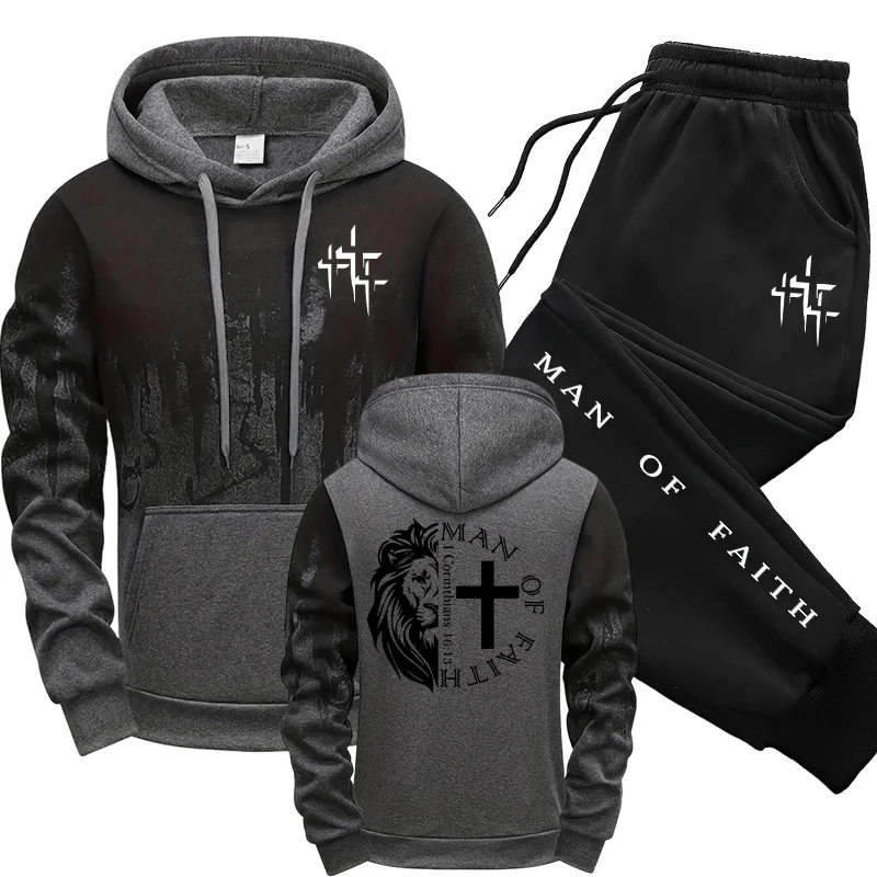 Man of Faith Pattern Herenset  - Men Shoes Joggers recensie en prijs